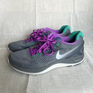 Nike Grey/Purple LunarGlide 4 Running Shoes